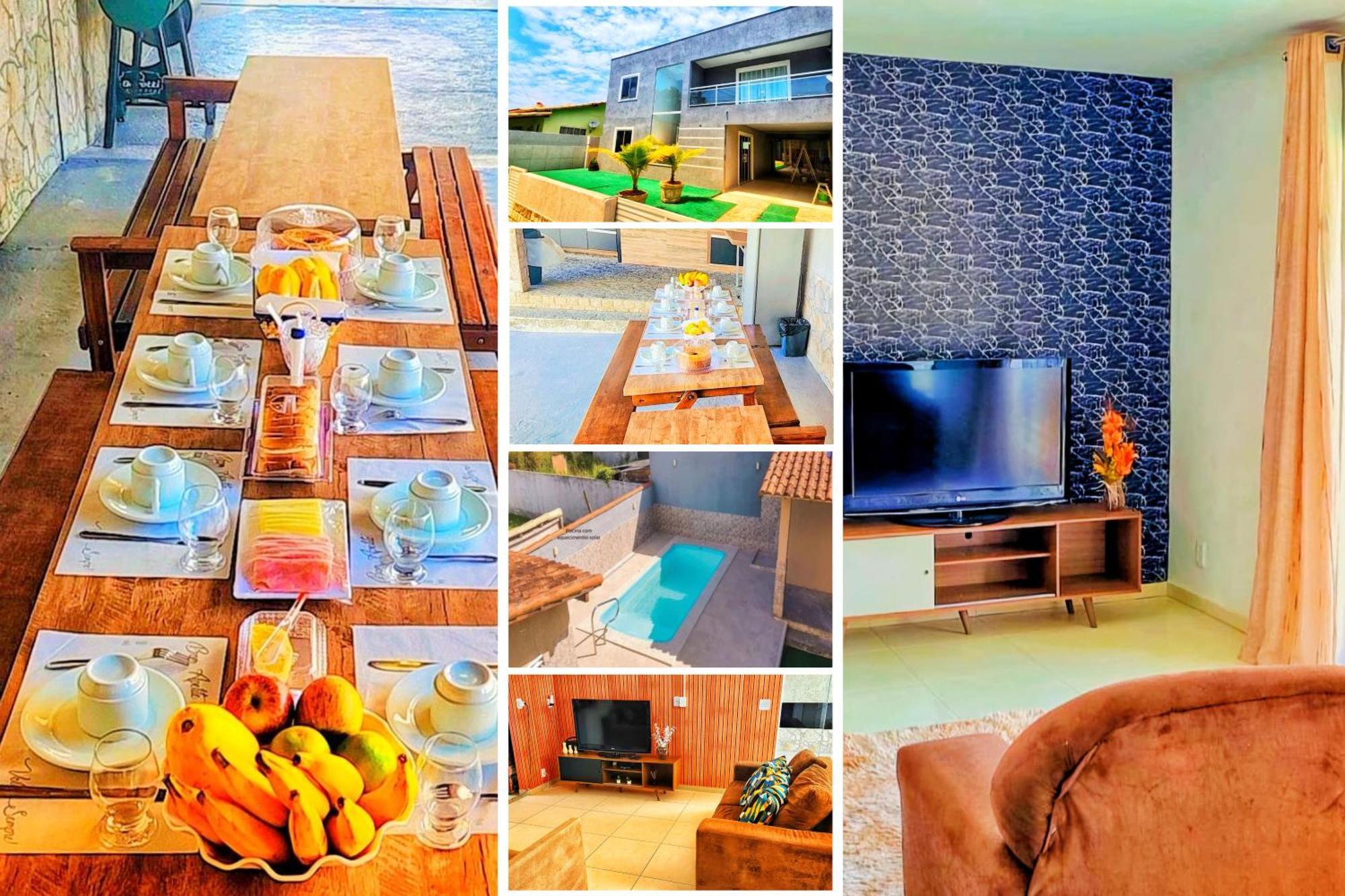 Refugio Tropical Casa De Praia Com Piscina Aquecida E 4 Suites E Garagem 3 Carros, 800 Mtrs Da Praia Internet 700 Mbps, Condominio Privado Com Pista De Skate , Quadra De Futevolei , Campos E Quadras De Futebol! Cabo Frio Extérieur photo