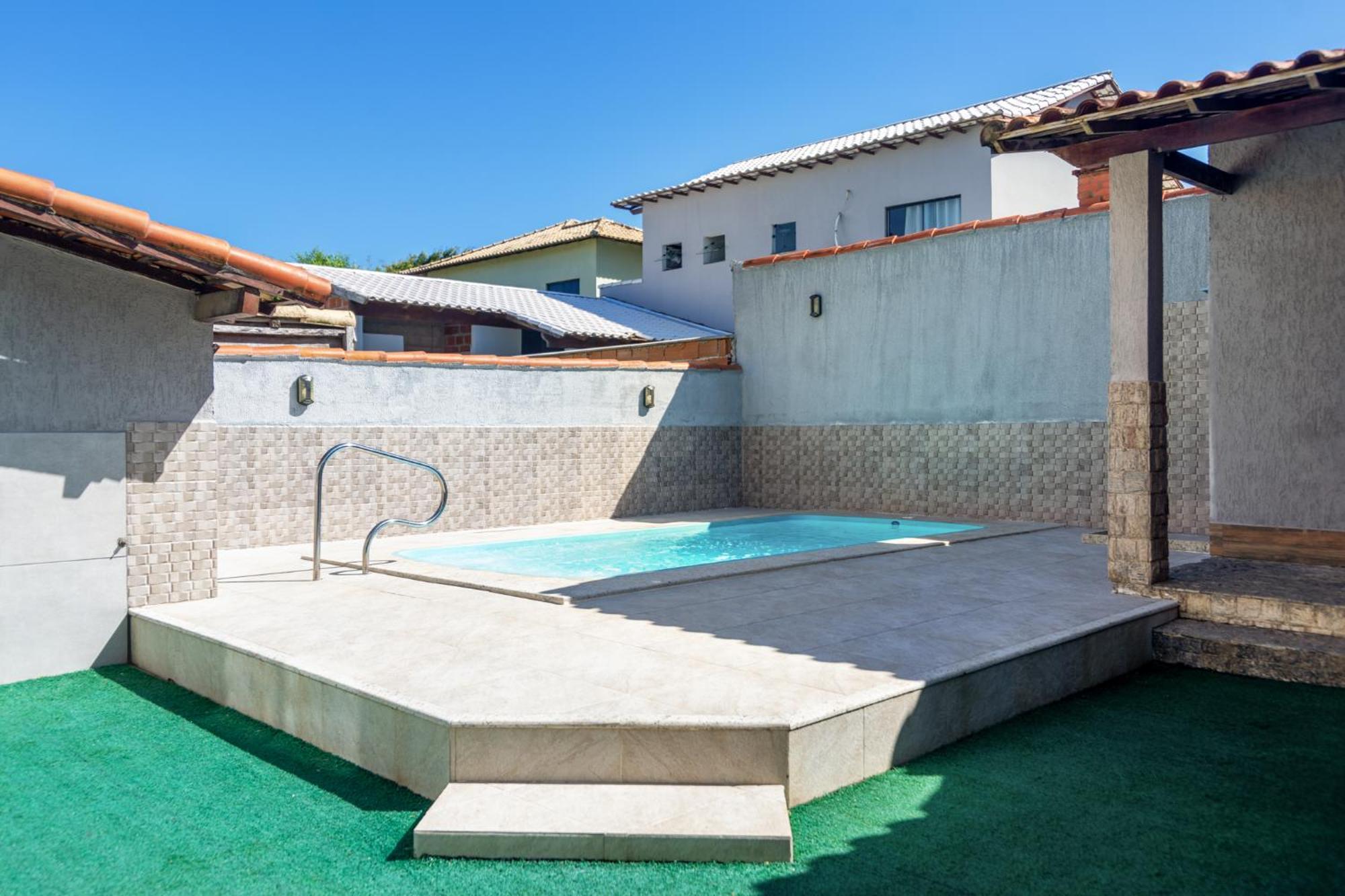Refugio Tropical Casa De Praia Com Piscina Aquecida E 4 Suites E Garagem 3 Carros, 800 Mtrs Da Praia Internet 700 Mbps, Condominio Privado Com Pista De Skate , Quadra De Futevolei , Campos E Quadras De Futebol! Cabo Frio Extérieur photo